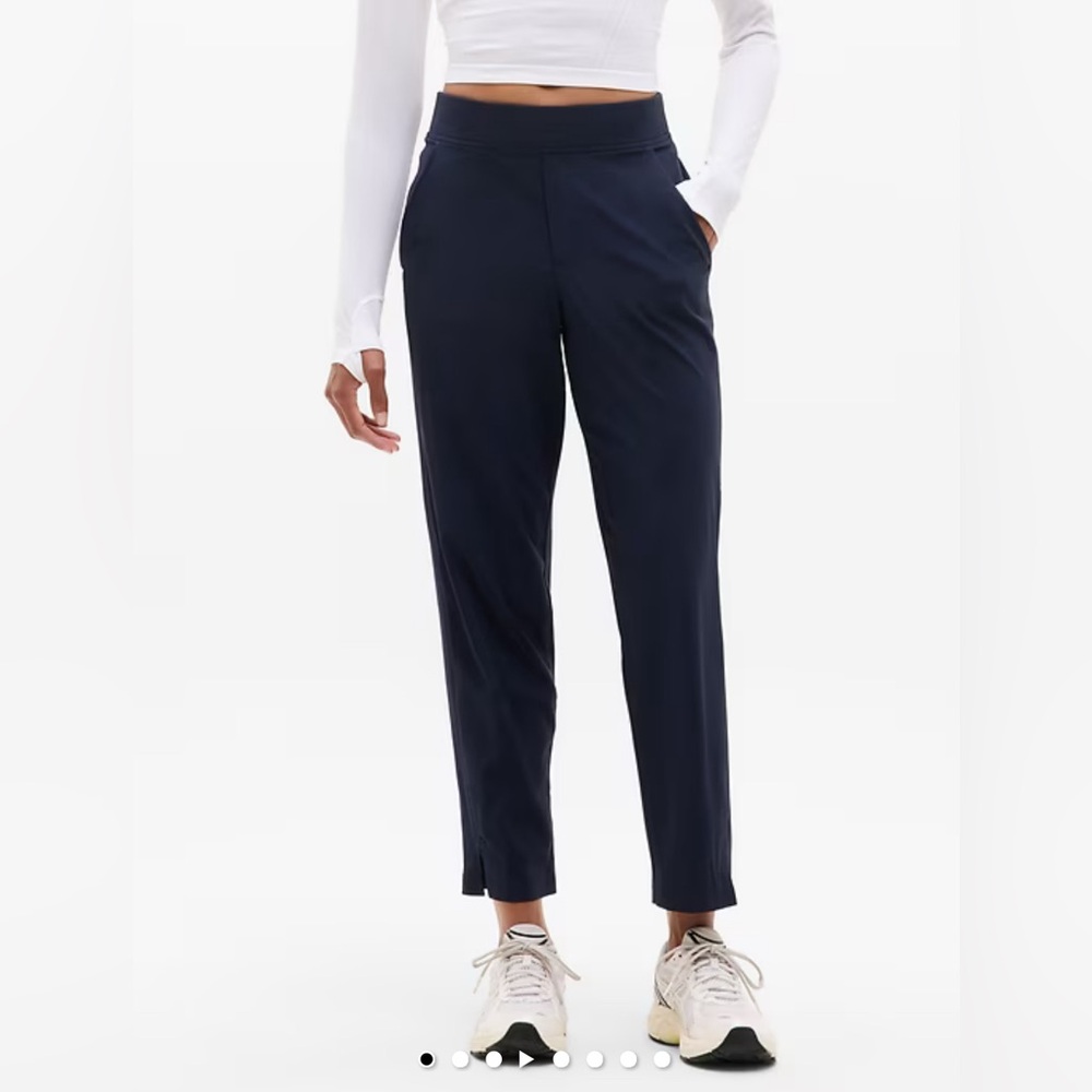 Athleta Brooklyn Mid-Rise Ankle Pant, Black, Size 10